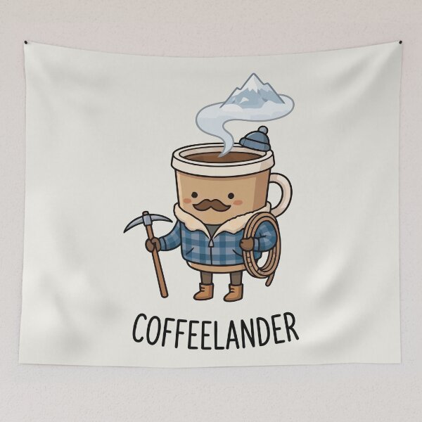 Item preview, Coffeelander Mountaineer Coffee Mug Character designed and sold by Amir Faysal.