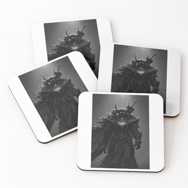 Item preview, Fantasy Art - Dark Armored Warrior, Ominous Dark Fantasy Illustration designed and sold by AnimeShin.