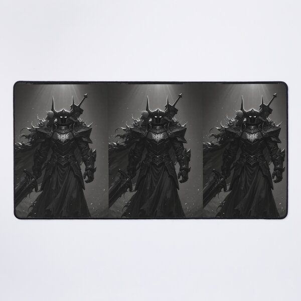 Item preview, Fantasy Art - Dark Armored Warrior, Ominous Dark Fantasy Illustration designed and sold by AnimeShin.