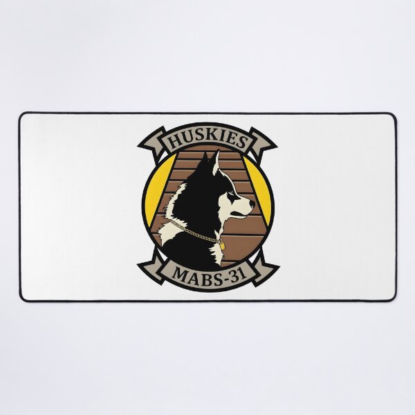 Item preview, USMC Marine Air Base Squadron 31 MABS-31 Huskies Emblem designed and sold by CharlieDesings.