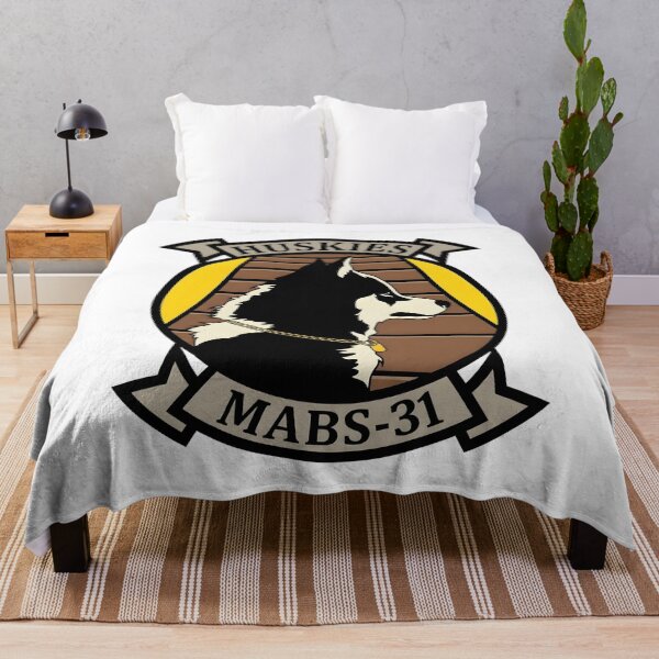 Item preview, USMC Marine Air Base Squadron 31 MABS-31 Huskies Emblem designed and sold by CharlieDesings.