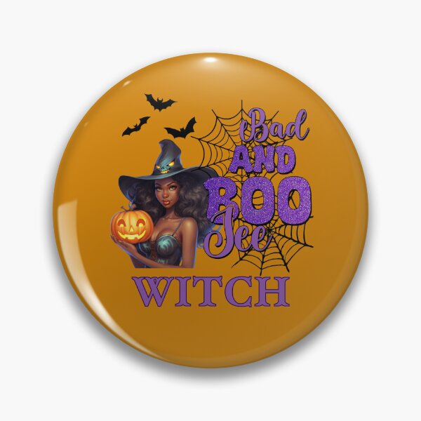 Item preview, Bad And Boo Jee Witch African American Black Witch Halloween designed and sold by R&BApparel.