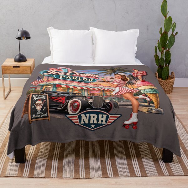Item preview, Vintage NRH Ice Cream Parlor Metal Sign designed and sold by Normandy Road Heritage.