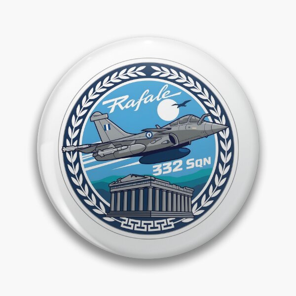 Item preview, Hellenic Air Force 332 Squadron Dassault Rafale Emblem designed and sold by CharlieDesings.