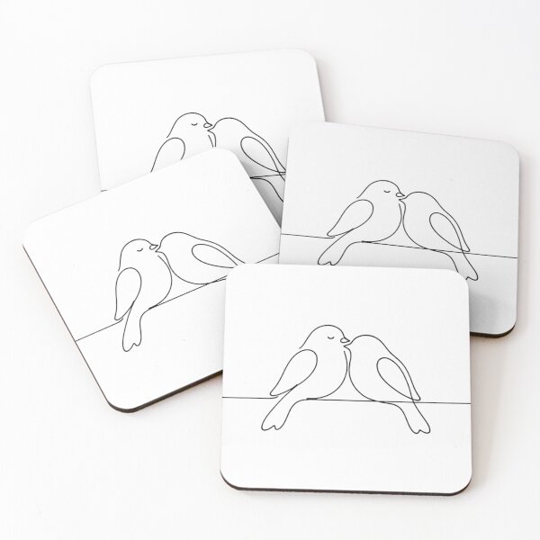 Item preview, Love Birds Line Art designed and sold by Nitta Studio.