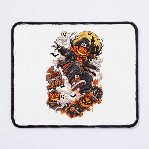 Item preview, Halloween Skateboard Pumpkin Head Skater Trick or Skate Streetwear designed and sold by afr-saad.