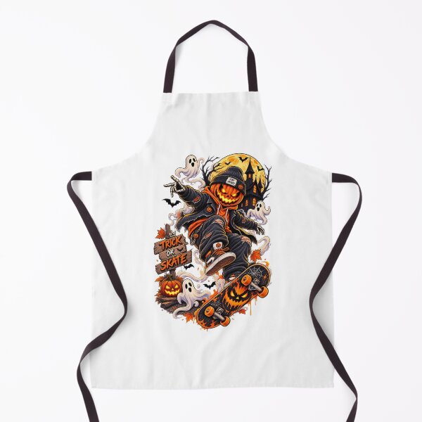 Item preview, Halloween Skateboard Pumpkin Head Skater Trick or Skate Streetwear designed and sold by afr-saad.