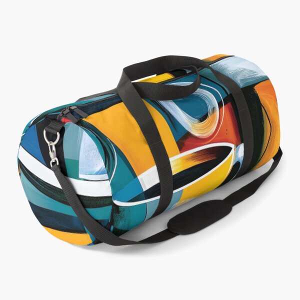 Item preview, Modern Coffee Ritual with Vibrant Geometric Shapes and Bold Contemporary Cafe Inspired Wall Art designed and sold by OlfactoART Studio.