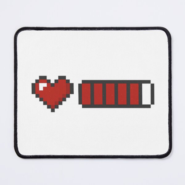 Item preview, Full Battery Heart | Pixel Love Battery | Cute Retro Gaming Inspired Design designed and sold by CH-4TEE.