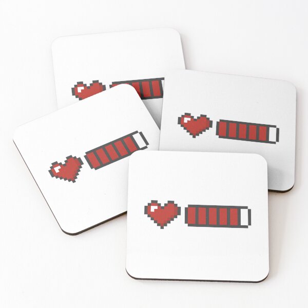 Item preview, Full Battery Heart | Pixel Love Battery | Cute Retro Gaming Inspired Design designed and sold by CH-4TEE.