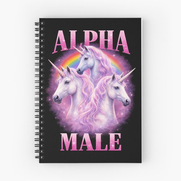 Artikelvorschau, Alpha-Männchen, dreifaches Einhorn, Regenbogen entworfen und verkauft von SassCity.