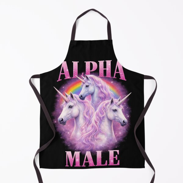 Item preview, Alpha Male Triple Unicorn Rainbow designed and sold by SassCity.
