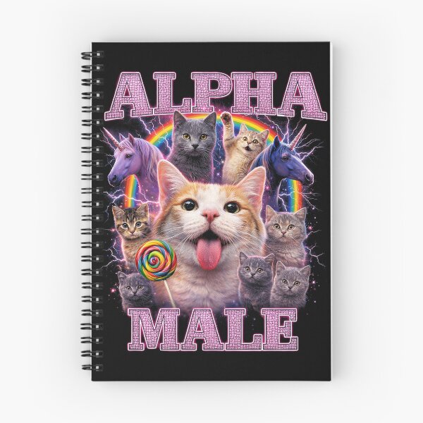 Item preview, Alpha Male Funny Cat Unicorn Rainbow designed and sold by SassCity.