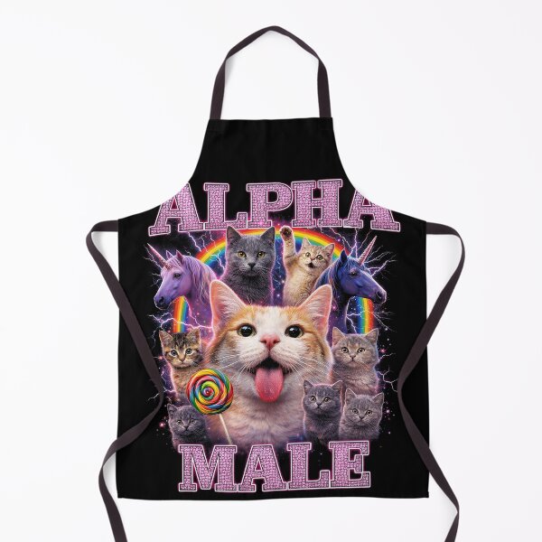 Item preview, Alpha Male Funny Cat Unicorn Rainbow designed and sold by SassCity.