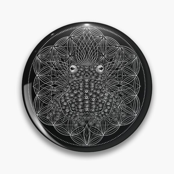 Item preview, Trippy Frog Sacred Geometry Art designed and sold by Mystikos Art.