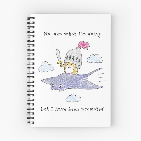 Item preview, No Idea What I’m Doing, But I Have Been Promoted – Funny Knight Hamster Doodle designed and sold by Pop Pantheon & Trim Team.