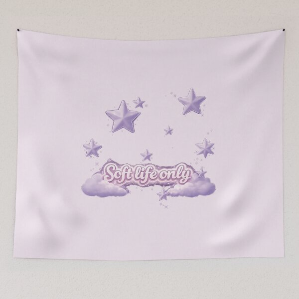 Item preview, Soft Life Only Lavender Stars designed and sold by MoodLineDesign.
