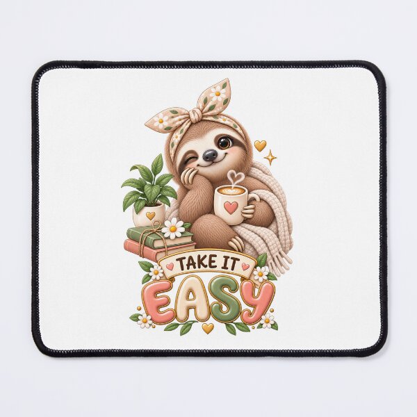 Item preview, Take It Easy – Cute Sloth Cozy Positive Vibes designed and sold by HO•Designs.