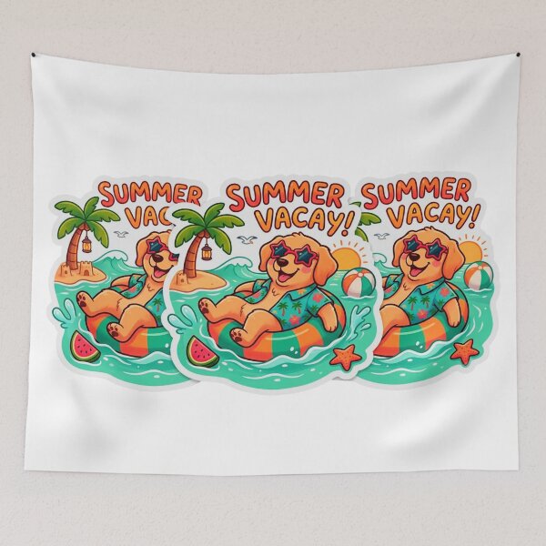 Item preview, Summer Vacay Dog Beach Adventure designed and sold by ExploreAura Studio.