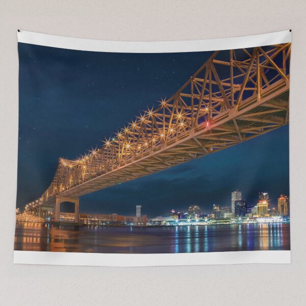 Item preview, Crescent City Bridge, New Orleans designed and sold by Kay Brewer.
