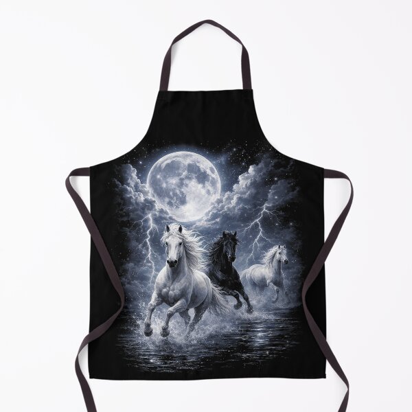 Item preview, Moonlit Wild Horses in Storm Clouds designed and sold by SassCity.