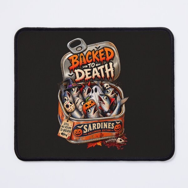 Item preview, Backed to Death – Funny Halloween Sardines designed and sold by Cardio Boutique.