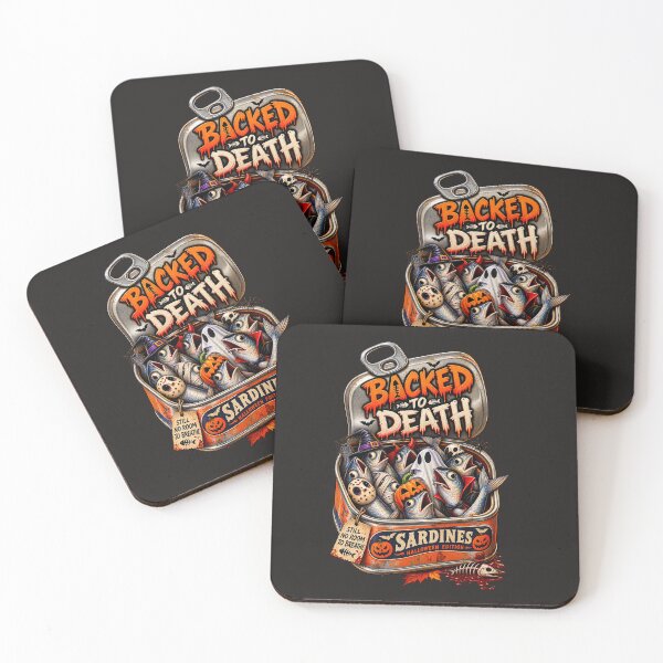 Item preview, Backed to Death – Funny Halloween Sardines designed and sold by Cardio Boutique.