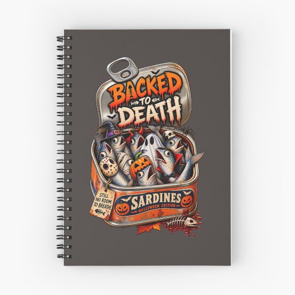 Item preview, Backed to Death – Funny Halloween Sardines designed and sold by Cardio Boutique.