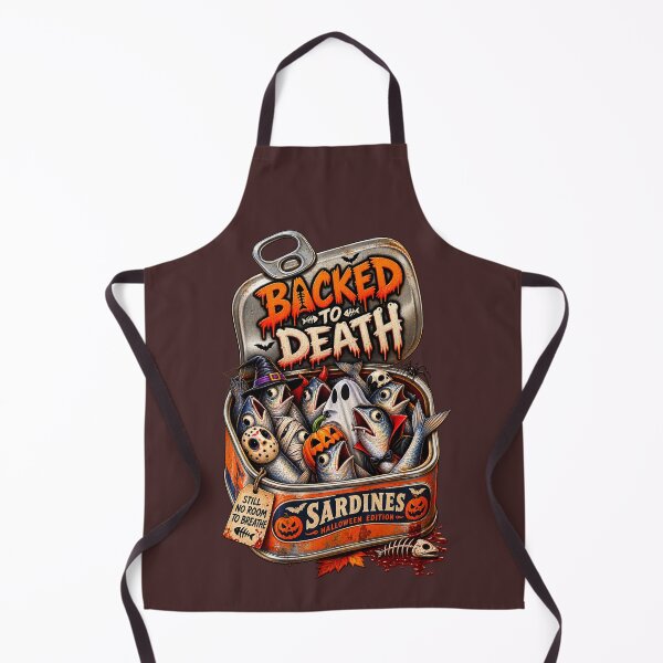Item preview, Backed to Death – Funny Halloween Sardines designed and sold by Cardio Boutique.
