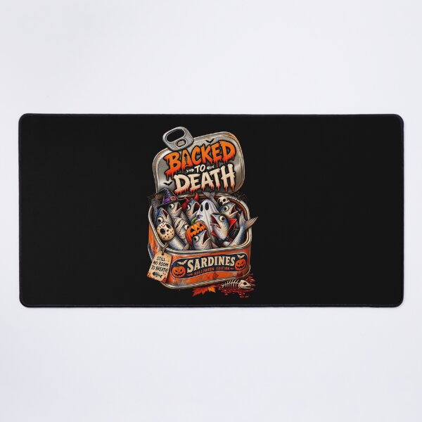 Item preview, Backed to Death – Funny Halloween Sardines designed and sold by Cardio Boutique.