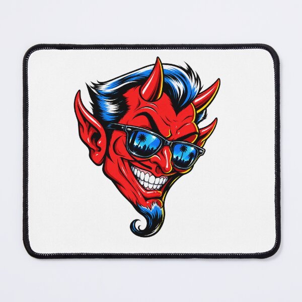Item preview, Cool Devil – Retro Hot Rod Demon with Sunglasses designed and sold by PIXEL POP DESIGNS - Beyond the Norm!.
