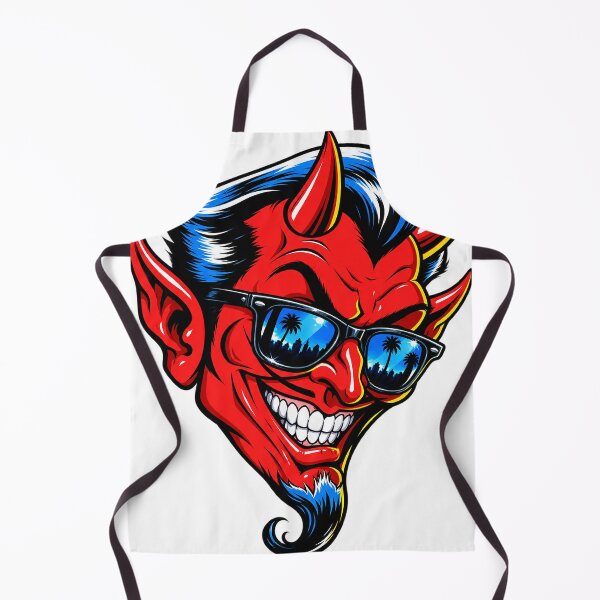 Item preview, Cool Devil – Retro Hot Rod Demon with Sunglasses designed and sold by PIXEL POP DESIGNS - Beyond the Norm!.