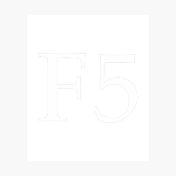 Item preview, this F5 white color T-Shirt designed and sold by wiliecervanteso.