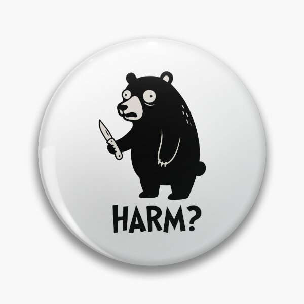 Item preview, Funny Panicked Bear Knife Wild Animal designed and sold by Amir Faysal.