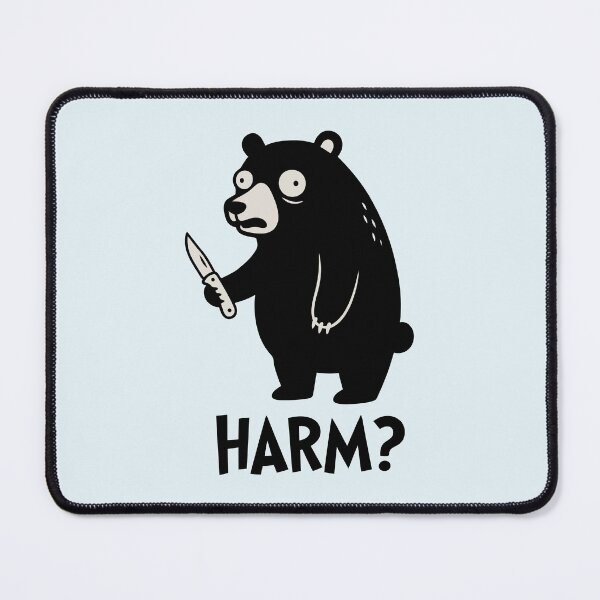 Item preview, Funny Panicked Bear Knife Wild Animal designed and sold by Amir Faysal.