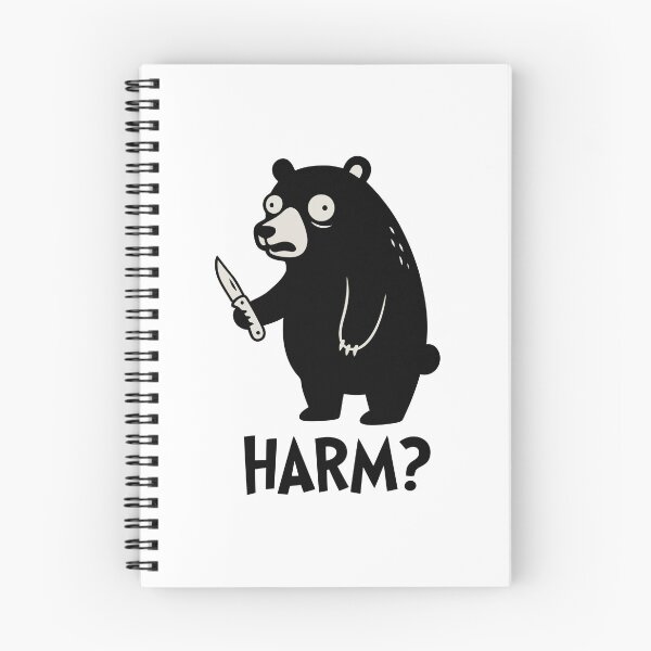 Item preview, Funny Panicked Bear Knife Wild Animal designed and sold by Amir Faysal.
