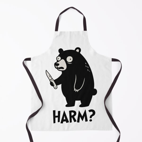 Item preview, Funny Panicked Bear Knife Wild Animal designed and sold by Amir Faysal.