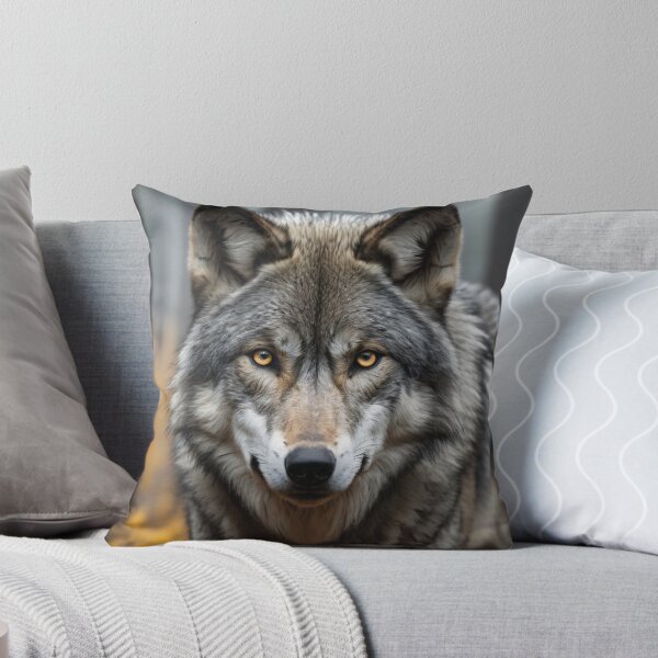 Item preview, Grey Wolf Portrait - Photorealistic Wildlife Art designed and sold by CrippiCrippi.
