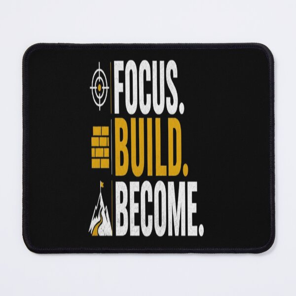 Item preview, Focus Build Become – Motivational Mountain Growth designed and sold by v6ziix.