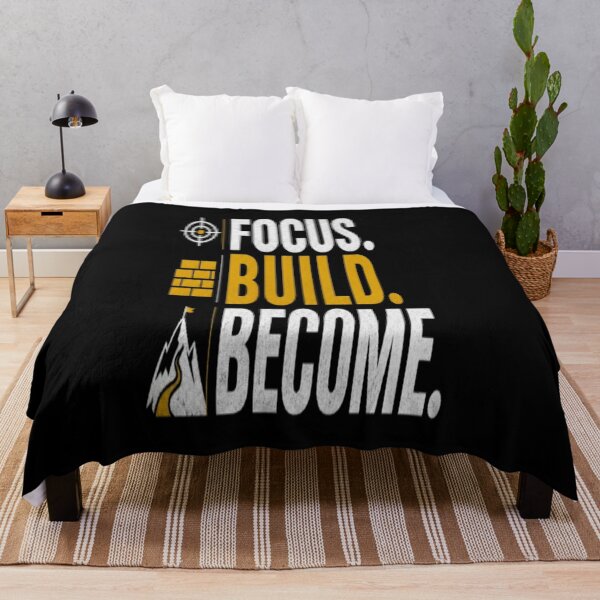 Item preview, Focus Build Become – Motivational Mountain Growth designed and sold by v6ziix.
