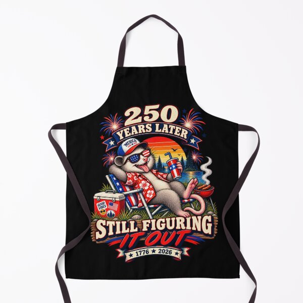 Item preview, 250 Years Later Still Figuring It Out – Funny American Opossum Retro USA 1776–2026 designed and sold by Williams Anderson.