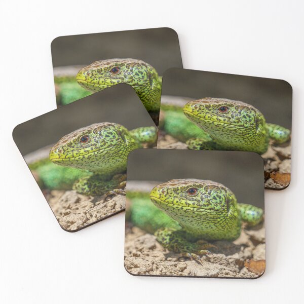 Item preview, Green Sand Lizard Macro Portrait designed and sold by FotoBastek.