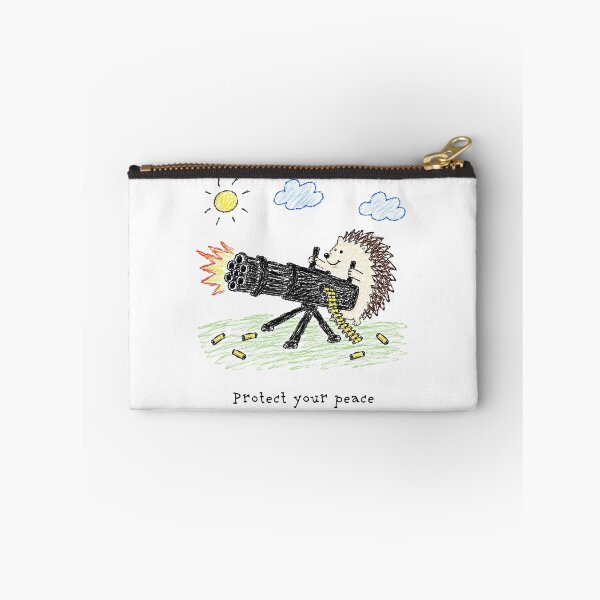 Item preview, Protect Your Peace – Funny Hedgehog Chaos Doodle designed and sold by Pop Pantheon & Trim Team.