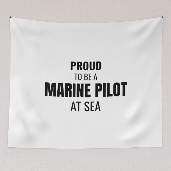 Item preview, Proud to be a Marine Pilot at Sea (Black) designed and sold by ShipCrewNation.