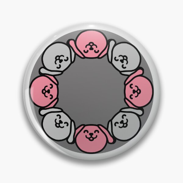 Item preview, Cute Pink Dog in Circle  designed and sold by Imjustclicking.