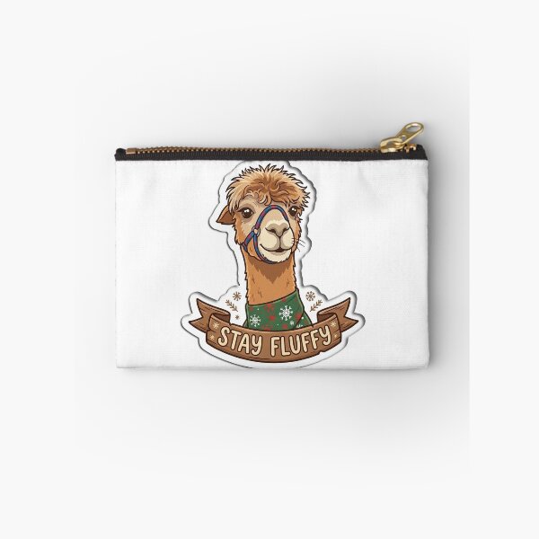 Item preview, Stay Fluffy Cute Winter Alpaca Illustration designed and sold by FotoBastek.
