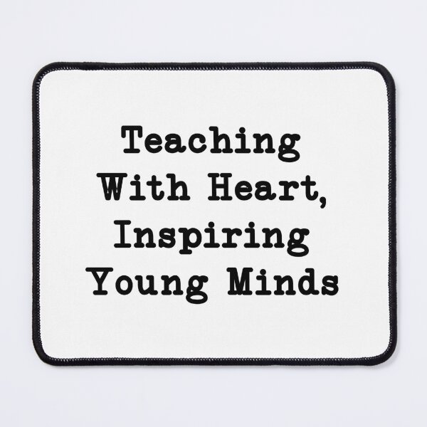 Item preview, Teaching With Heart, Inspiring Young Minds,Teacher Shirt designed and sold by CloudyPress.
