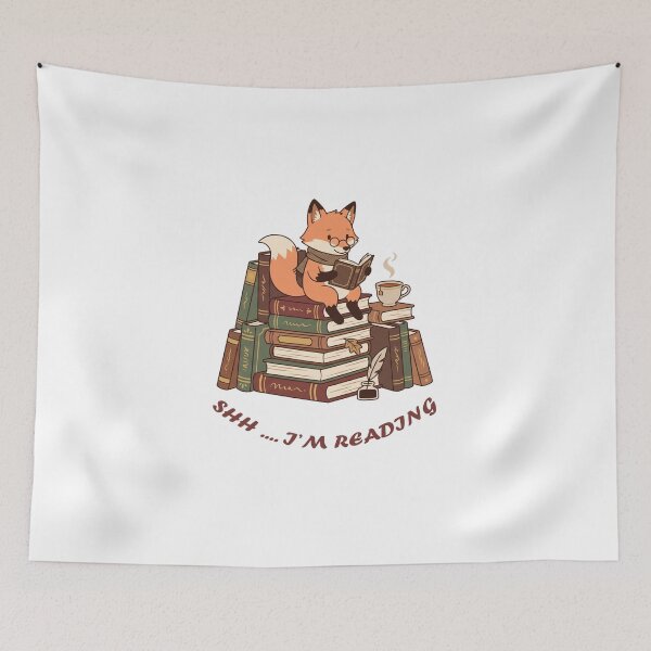 Item preview, My Weekend Is Booked - Cute Reading Fox Book Lover T-Shirt designed and sold by fowzi shokri.