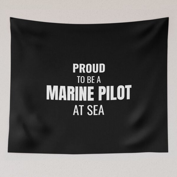 Item preview, Proud to be a Marine Pilot at Sea (White) designed and sold by ShipCrewNation.