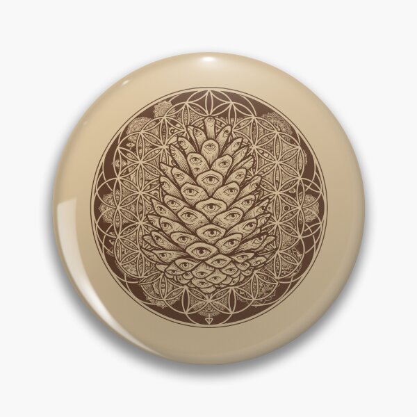 Item preview, Trippy Pinecone Sacred Geometry Art designed and sold by Mystikos Art.